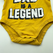 Load image into Gallery viewer, unisex Baby Berry, cotton bodysuit / romper, dad, FUC, size 00,  