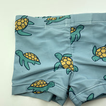 Load image into Gallery viewer, Boys Anko, blue swim shorts, turtles, FUC, size 2,  