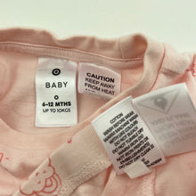 Load image into Gallery viewer, Girls Target, pink cotton pyjama top &amp; shorts, EUC, size 0,  