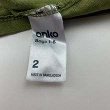 Load image into Gallery viewer, Boys Anko, khaki cotton long sleeve top, GUC, size 2,  
