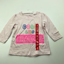 Load image into Gallery viewer, Girls Favourites, cotton long sleeve top, grandad, NEW, size 1,  