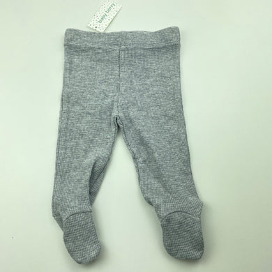 unisex Baby Berry, waffle cotton footed leggings / bottoms, NEW, size 00000,  