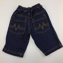 Load image into Gallery viewer, Boys Target, dark denim jeans, elasticated, GUC, size 000