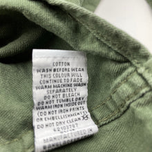 Load image into Gallery viewer, Boys Target, khaki cotton long sleeve shirt, marks on back, FUC, size 14,  