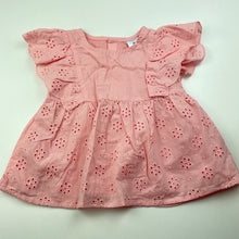 Load image into Gallery viewer, Girls Target, lined broderie cotton top, EUC, size 1,  