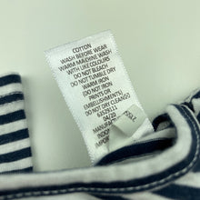 Load image into Gallery viewer, Girls Target, navy stripe cotton dress, EUC, size 1, L: 39cm