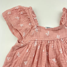Load image into Gallery viewer, Girls Anko, pink floral crinkle cotton top, GUC, size 1,  