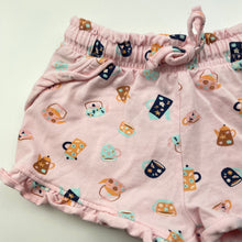 Load image into Gallery viewer, Girls Dymples, lightweight stretchy shorts, elasticated, teapots, EUC, size 0,  