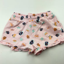 Load image into Gallery viewer, Girls Dymples, lightweight stretchy shorts, elasticated, teapots, EUC, size 0,  