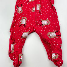 Load image into Gallery viewer, Girls Baby Berry, Christmas cotton zip coverall / romper, GUC, size 000,  