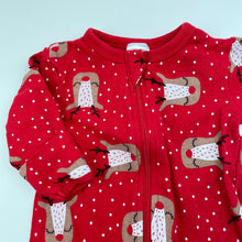 Load image into Gallery viewer, Girls Baby Berry, Christmas cotton zip coverall / romper, GUC, size 000,  