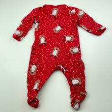 Load image into Gallery viewer, Girls Baby Berry, Christmas cotton zip coverall / romper, GUC, size 000,  