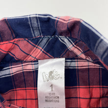 Load image into Gallery viewer, Boys H&amp;T, lightweight cotton short sleeve shirt, GUC, size 1,  