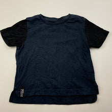 Load image into Gallery viewer, Boys Indie, navy cotton t-shirt / top, FUC, size 000,  