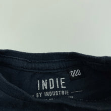 Load image into Gallery viewer, Boys Indie, navy cotton t-shirt / top, FUC, size 000,  