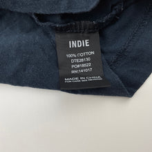 Load image into Gallery viewer, Boys Indie, navy cotton t-shirt / top, FUC, size 000,  