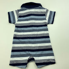 Load image into Gallery viewer, Boys Ollie's Place, striped polo romper, EUC, size 0000,  