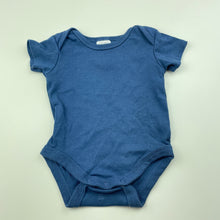 Load image into Gallery viewer, unisex Target, blue cotton bodysuit / romper, GUC, size 0000,  
