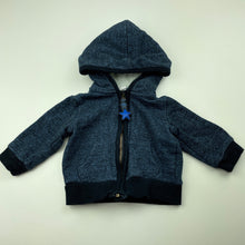 Load image into Gallery viewer, Boys Jack &amp; Milly, blue marle zip hoodie sweater, FUC, size 00,  