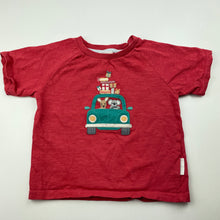 Load image into Gallery viewer, Boys purebaby, organic cotton Christmas t-shirt / top, GUC, size 1,  