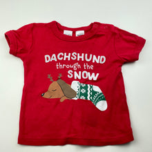 Load image into Gallery viewer, unisex Baby Berry, cotton Christmas t-shirt / top, GUC, size 1,  