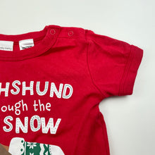 Load image into Gallery viewer, unisex Baby Berry, cotton Christmas t-shirt / top, GUC, size 1,  