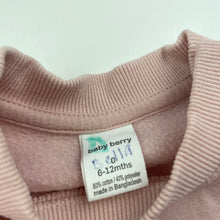 Load image into Gallery viewer, Girls Baby Berry, pink fleece lined sweater / jumper, GUC, size 0,  