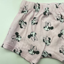 Load image into Gallery viewer, Girls Disney, Minnie Mouse cotton shorts, elasticated, EUC, size 0,  
