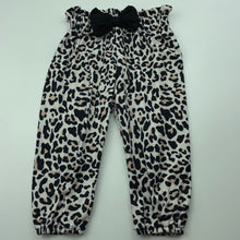 Load image into Gallery viewer, Girls SHEIN, lightweight stretchy leopard pants, elasticated, EUC, size 0,  