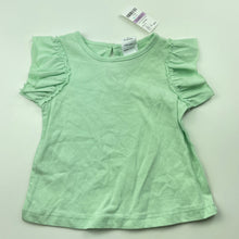 Load image into Gallery viewer, Girls Baby Berry, green cotton t-shirt / top, NEW, size 0,  