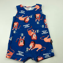 Load image into Gallery viewer, Boys Bonds, stretchy romper, lion, FUC, size 1,  