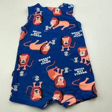 Load image into Gallery viewer, Boys Bonds, stretchy romper, lion, FUC, size 1,  