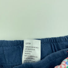 Load image into Gallery viewer, Girls Tiny Little Wonders, blue cotton pants, elasticated, EUC, size 00,  