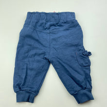 Load image into Gallery viewer, Girls Tiny Little Wonders, blue cotton pants, elasticated, EUC, size 00,  