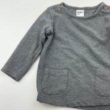 Load image into Gallery viewer, unisex Anko, grey cotton long sleeve top, GUC, size 0,  