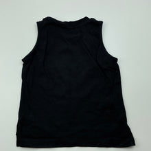 Load image into Gallery viewer, Boys Baby Berry, black cotton singlet / tank top, dad, EUC, size 0,  