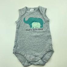 Load image into Gallery viewer, unisex Baby Berry, cotton singletsuit / romper, elephants, GUC, size 0,  