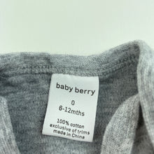 Load image into Gallery viewer, unisex Baby Berry, cotton singletsuit / romper, elephants, GUC, size 0,  