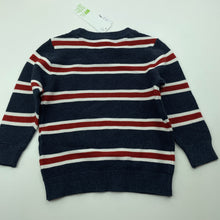 Load image into Gallery viewer, Boys Anko, striped knitted cotton sweater / jumper, NEW, size 1,  