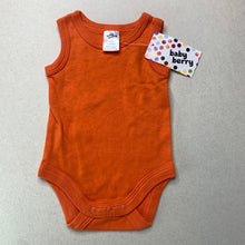Load image into Gallery viewer, unisex Baby Berry, orange cotton singletsuit / romper, NEW, size 000,  