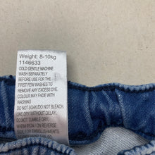 Load image into Gallery viewer, Boys Baby Berry, knit stretch denim shorts, elasticated, GUC, size 0,  