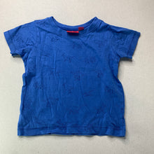 Load image into Gallery viewer, Boys Sprout, blue cotton t-shirt / top, dinosaurs, FUC, size 1,  