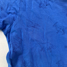 Load image into Gallery viewer, Boys Sprout, blue cotton t-shirt / top, dinosaurs, FUC, size 1,  