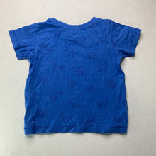 Load image into Gallery viewer, Boys Sprout, blue cotton t-shirt / top, dinosaurs, FUC, size 1,  