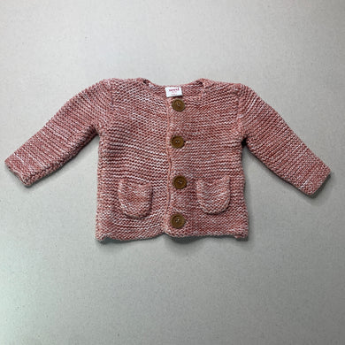 Girls Seed, knitted cotton cardigan / sweater, EUC, size 000,  
