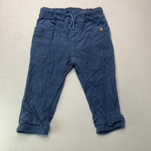 Load image into Gallery viewer, Boys H&amp;M, lined corduroy cotton pants, elasticated, Inside leg: 26cm, EUC, size 1,  