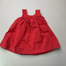 Load image into Gallery viewer, Girls Pumpkin Patch, lined red cotton party dress, EUC, size 000, L: 34cm
