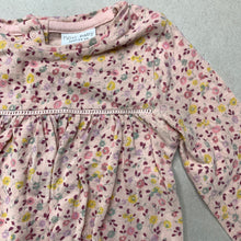 Load image into Gallery viewer, Girls Next, floral cotton long sleeve top, L: 33cm, EUC, size 0,  