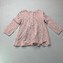 Load image into Gallery viewer, Girls Next, floral cotton long sleeve top, L: 33cm, EUC, size 0,  