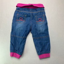 Load image into Gallery viewer, Girls Ollie's Place, cotton lined casual pants, elasticated, EUC, size 0,  